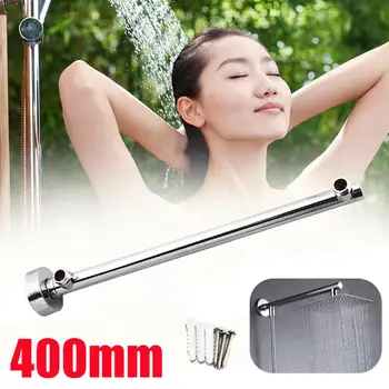 

400mm Wall Mounted Shower Head Shower Arm Wall Ceiling Mounted Shower Head Extension Arm Bathroom Tools Accessories