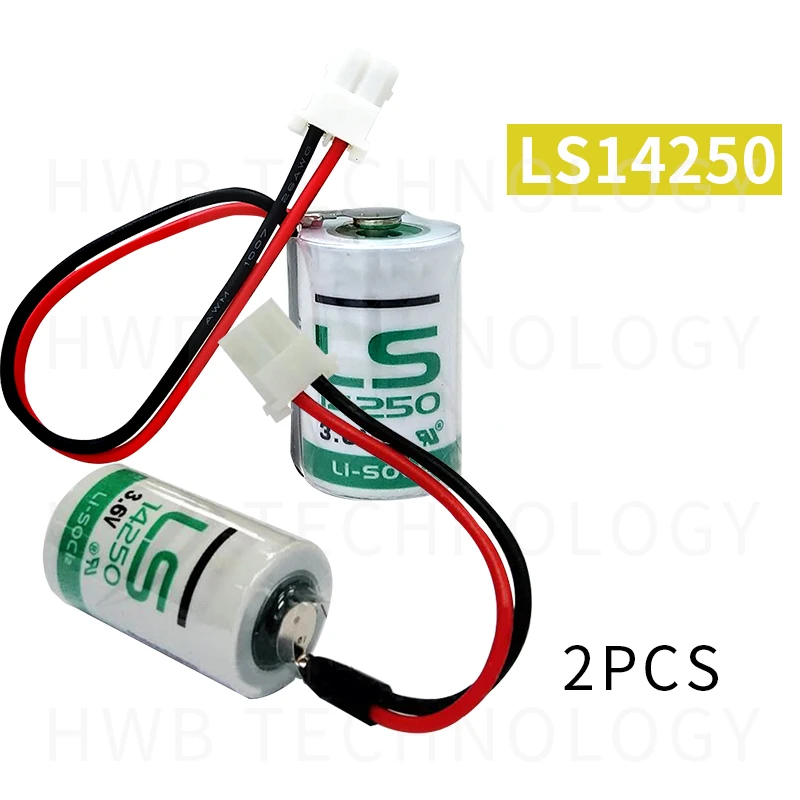 Новые оригинальные батарейки LS14250 14250 1/2AA LiSOCL2 3 6 V 1250mAh PLC с вилкой 2 шт.|Батарейки| |