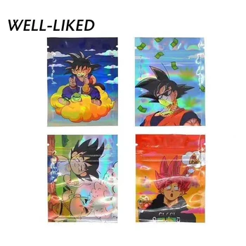 

Top Quality Monkey 7x9 CM Zip Lock Pouches Aluminum Mylar Foil Food Bags 3.5 Grams Tobacco Storage Customized Printed Bags