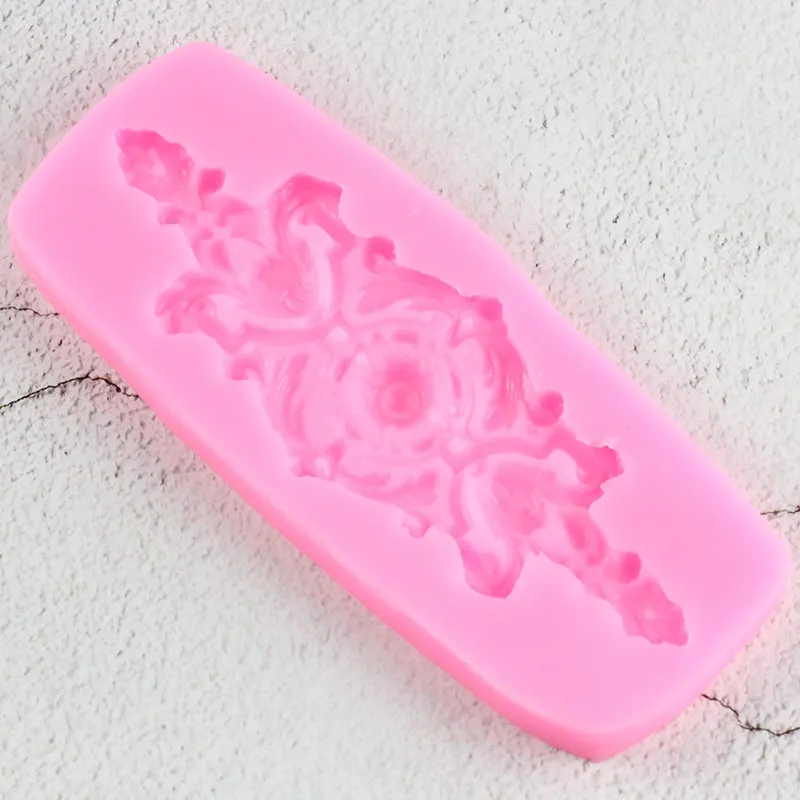 Sugarcraft цветок границы силиконовые формы прокрутки рельефа помадка для кекса украшения торта инструменты Конфеты шоколадная мастика плесень