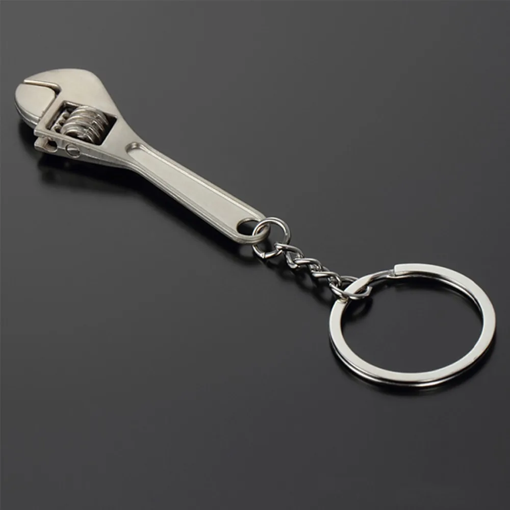 

Hot Mini Metal Adjustable Tool Wrench Spanner Key Chain Ring Keyring Gift High Quality Fashion