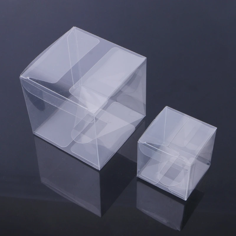 10 шт. Свадебные прозрачный кубик любимые коробки сладкие конфеты торт подарочные пакеты 2 размера