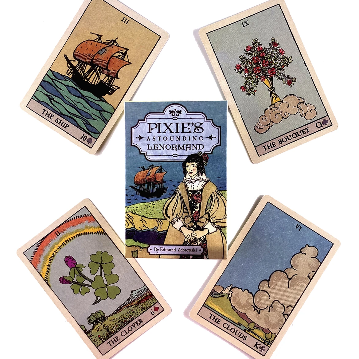 Pixies Удивительные карты Lenormand с изображением ораклов настольная игра для отдыха и