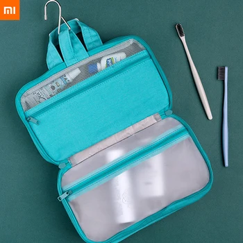 

New Xiaomi Simplicity Men Women Travel Cosmetic Storage MakeUp Bag Folding Hanging Toiletry Wash Organizer Pouch Portable Cases