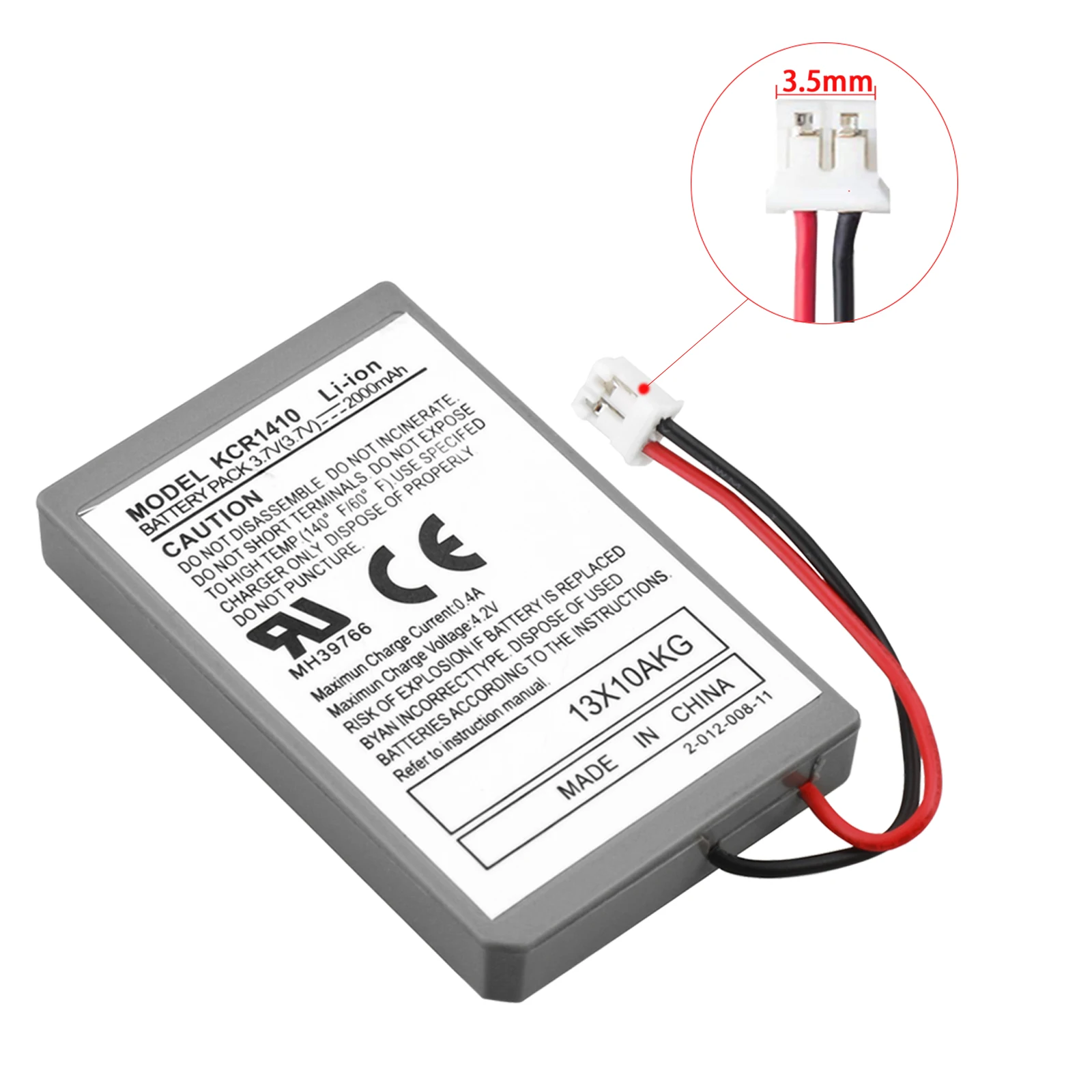 

3.7V 2000mAh Rechargeable Battery With USB Charging Cable for Sony PS4 pro Wireless Controller Li-Ion Lithium Replacement Batter