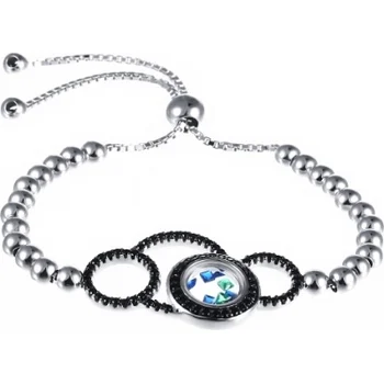 

Jay VI bracelet with glass and cubic zirconia