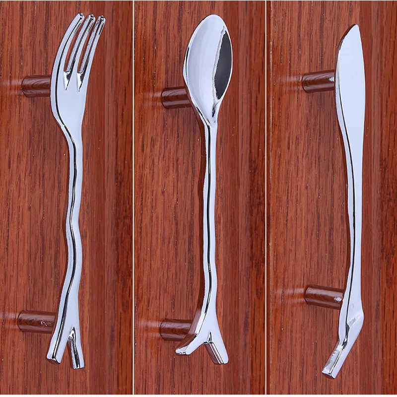 Креативные ручки для ножей ложки вилки кухонных шкафов ящиков вытягивания