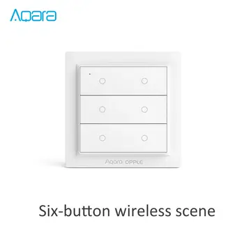 

Xiaomi Aqara/OPPLE WXCJKG13LM ZigBee Wireless Smart Switch Home Bedroom Lighting Scene Six Buttons 2CH/4CH/6CH White