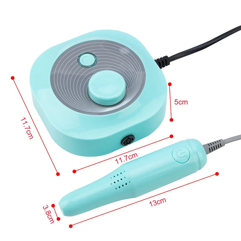 Electric Nail Drill Manicure Machine 25000RPM Home Use Nail Art Equipment Manicure 6 Drill Bits Sanding Band Accessory Nail Tool