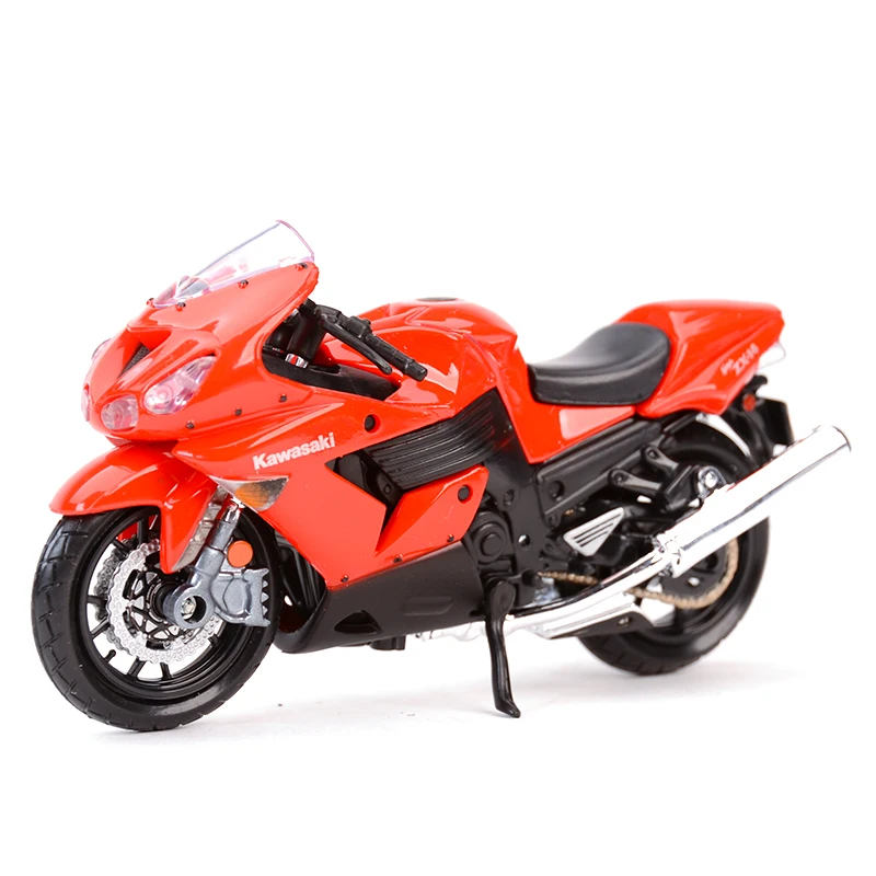 Maisto 1:18 Kawasaki H2 R Ninja ZX-10R 12R 14R 9R Vulcan Z1000 KX 250F литья под давлением модель мотоцикла из сплава игрушка - Цвет: Ninja ZX-14R Red