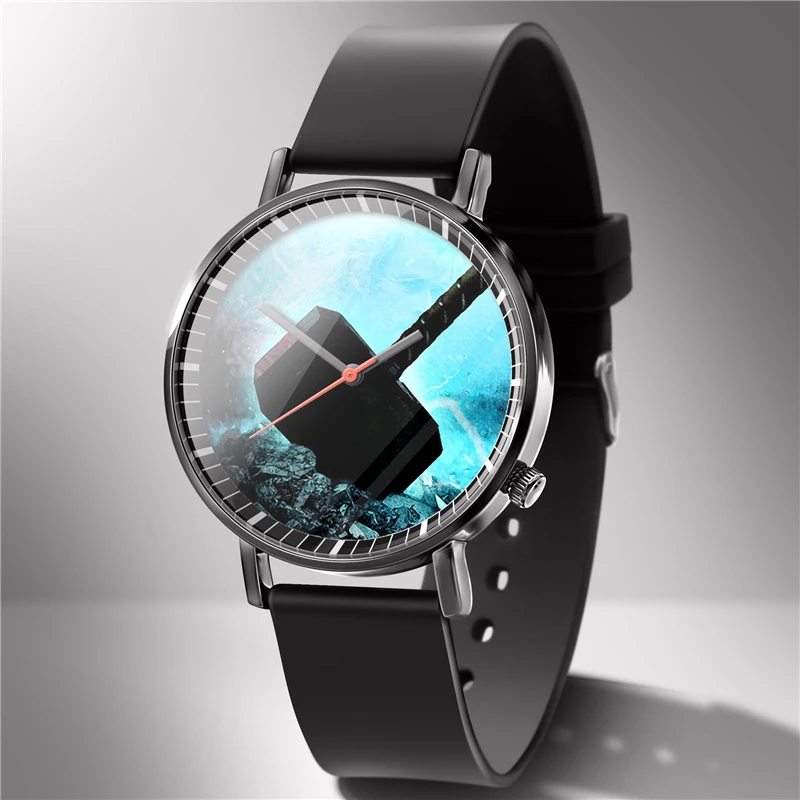 DIY супер герой для мужчин и женщин часы может логотип настроить на заказ фото наручные часы Прямая поставка кварцевые часы Мода личность
