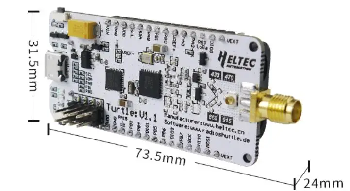SX1276 макетная плата LoRaWAN беспроводной приемопередатчик беспроводной модуль STM32L432KC STM32L151CCU6 433-470 868-915 МГц с антенной