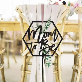 

Baby Shower Chair Sign Mom to Be Wooden Cutout Party Decoration for New Mom Uqnique Party Gifts Favor Supplies