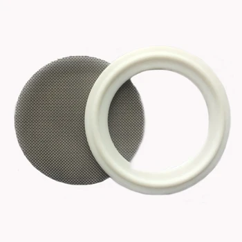 

3" 10 Mesh PTFE Sanitary Tri-Clamp Screen Gasket. FDA Standard