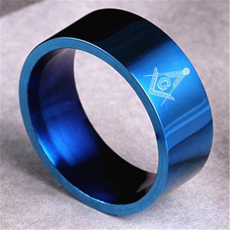 8mm Freemasons Ring Masonic Rings For Men and Women signet ring round rings finger rings jewelry rings ring jewelry
