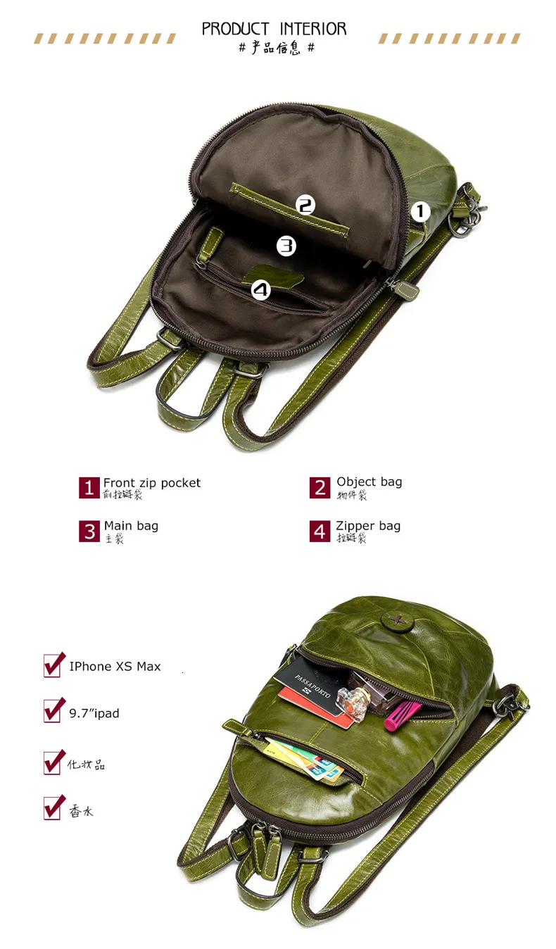 High Quality Women Backpack Genuine Leather Back Pack Famous Brand Shoulder Bag Women Travel Backpack mochila