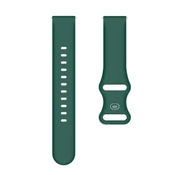 Versatile Silicone Watch Strap - Available in 20mm and 22mm Sizes for 20mm Universal (Dark Green)