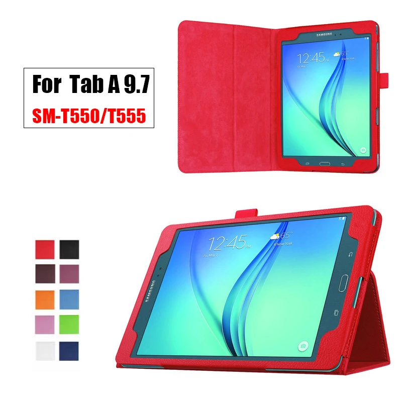 Чехол для планшета Samsung Galaxy Tab A T550 T555 SM-T550 9 7 &quotОткидная подставка из