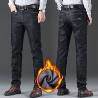 2024 nouveaux jeans marque automne hiver jean chaud flocage chaud doux hommes activités chaud polaire hommes jean noir bleu couleurs 6