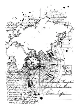 

Route map Transparent Clear Stamps for DIY Scrapbooking/Card Making/Kids Decoration Supplies ST0679