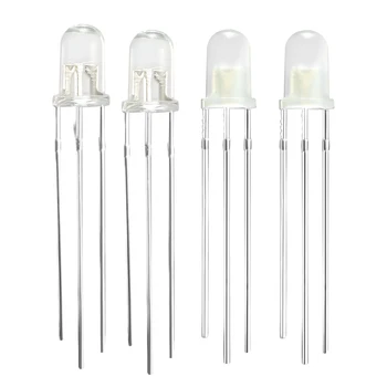 

uxcell 3mm/5mm/6mm Common Cathode/Anode LED Diode Round 20mA Super Bright Bulb Lighting Lamp Electronic Components Light