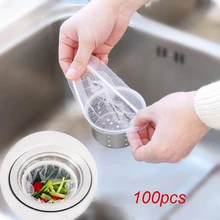 

30/100pcs Kitchen Sink Filter Mesh Kitchen Trash Bag Prevent The Sink From Clogging Filter Bag For Kitchen Rubbish Bag