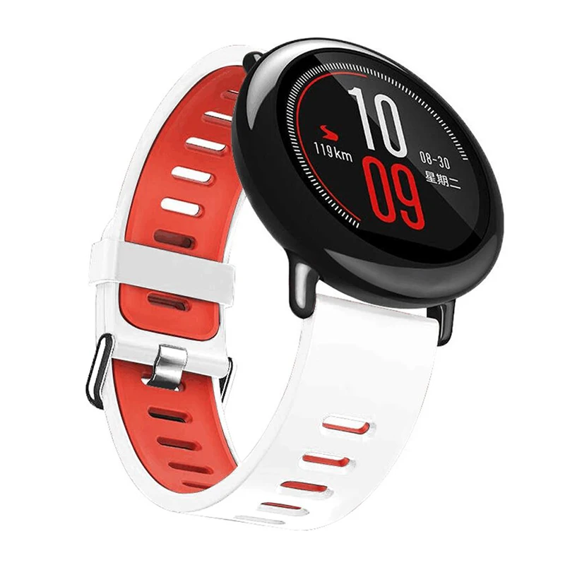 Dual-Color Silicone Sport Strap Replacement Band
