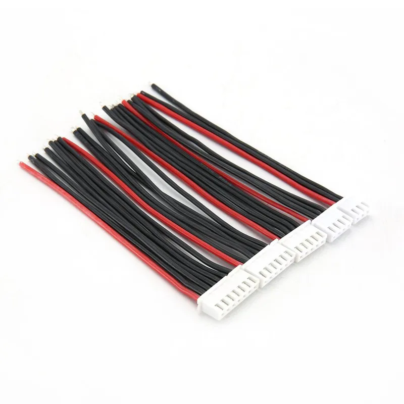 Good Quality 2s 3s 4s 5s 6s LiPo Battery Balance Charger Plug Line/Wire/Connector 22AWG 100mm JST-XH Balancer Cable 5 Pieces/Lot