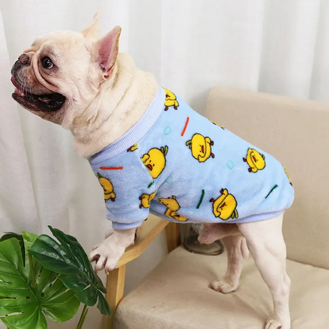 Suéter para perro pequeño, pijama de perrito, abrigo, sudadera de lana suave con estampado bonito, chaqueta, chaleco, camisa para Bulldog Francés AliExpress Hogar y jardín