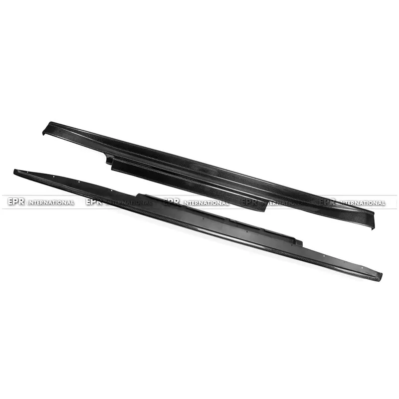 Car-styling Carbon Fiber Side Skirt Glossy Fibre ZL Door Body Kit car window body kit Racing Drift Accessories Trim For R35 GTR GT-R Zele Style