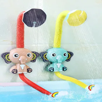 

Baby Children's Electric Bathroom Sprinkler Elephant Shower Girl's and Boy's Baby Bath Toys Animals Can Bend Water Pipes At Will