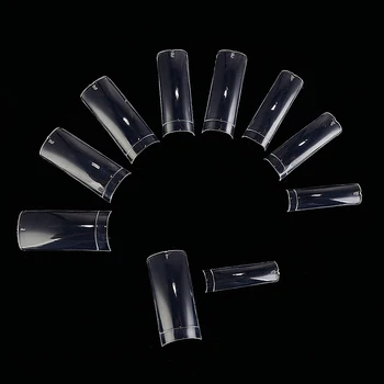 

500pcs Nails Half Cover French False Nail Art Tips Acrylic UV Gel Fake Nails White/Natural/Clear Fake Nail Tip Manicure Tips