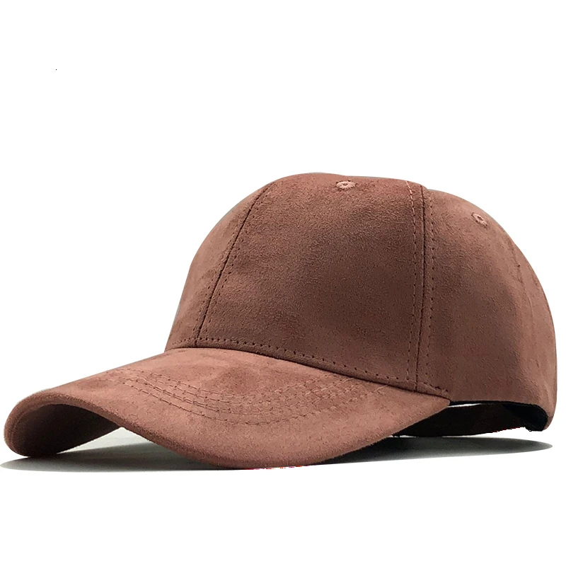 Unisex Soft Suede Baseball Cap Casual 