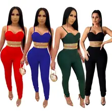 2 Piece Set New Women Outfits Sexy Crop Top And Pants Elegant Diamond Female Tracksuit Evening Party Matching Sets Plus Size XXL 2 Piece Set New Women Outfits Sexy Crop Top And Pants Elegant Diamond Female Tracksuit Evening Party Matching Sets Plus Size XXL