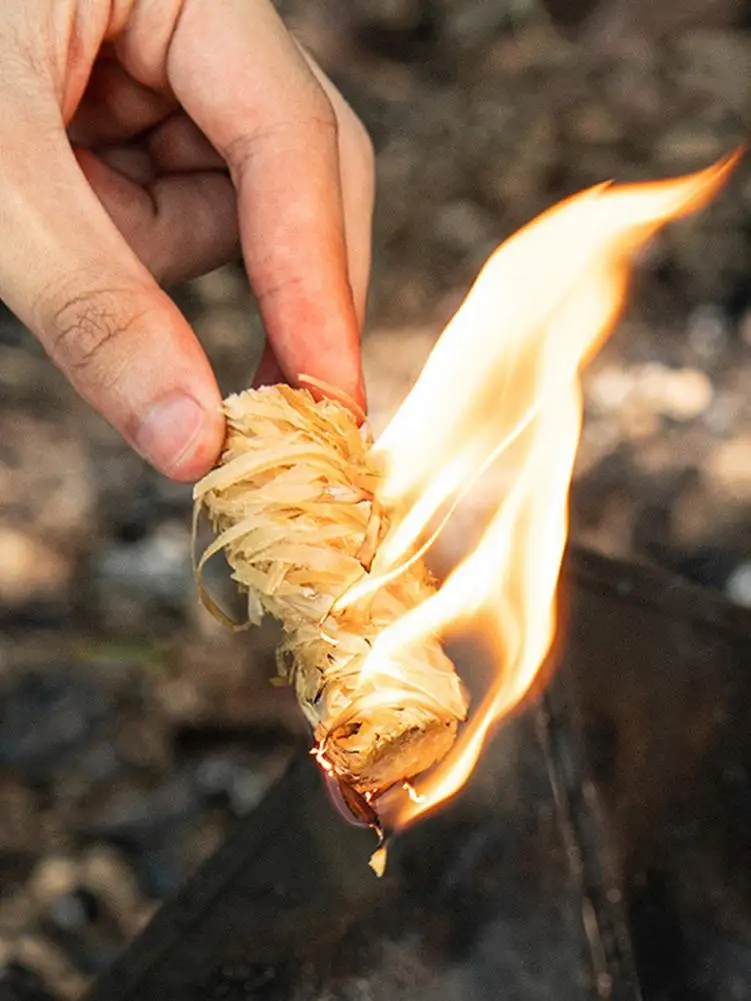 

12PCS Carbon Primer Wood Fibre Coil For Wood Burners Natural Eco Wooden Igniter 12Pcs Kindling For Stoves Pizza Oven