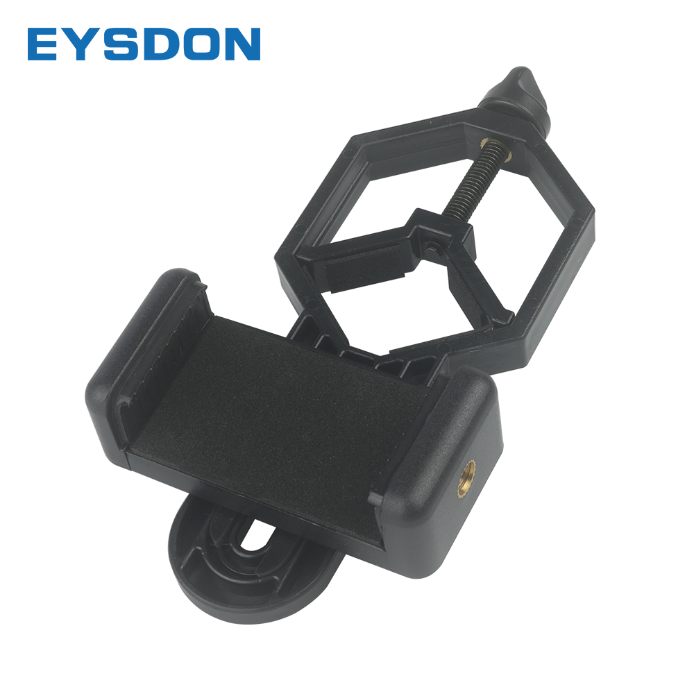 EYSDON Cell Phone Adapter Plastic for Monocular Microscope Telescope Binoculars Spotting Scope Mobile Phone Clip Bracket