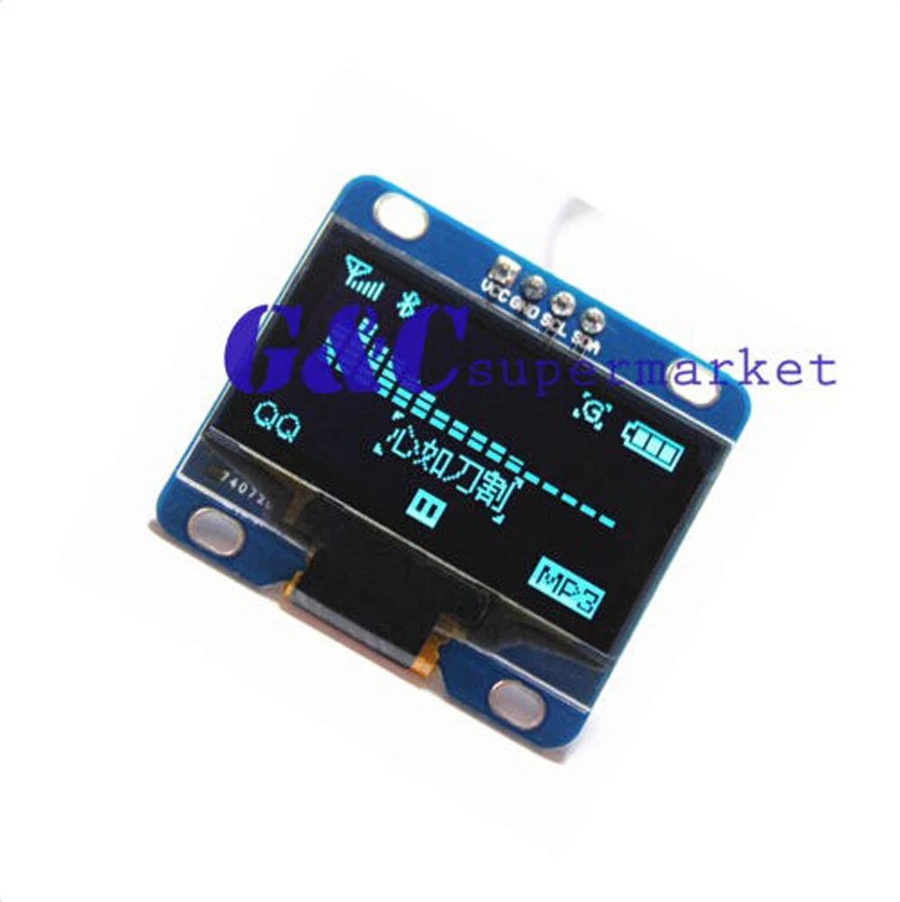 

Blue 1.3" I2C IIC 128X64 OLED LCD Display Module M32/AVR diy electronics