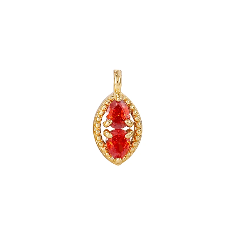 

Factory Wholesale Gold Color Brass And Zircon Small Charms Pendants Necklace And Bracelet Earring Diy Jewelry Accessories