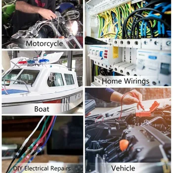 

250Pcs 3:1 Heat Shrink Butt Terminals Solder Seal Sleeve Wire Connector 4 Colors