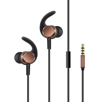 

Yulass Wired Headphones Men and Women Brown Latest Model Fashion In Ear HiFi Headphone for Running