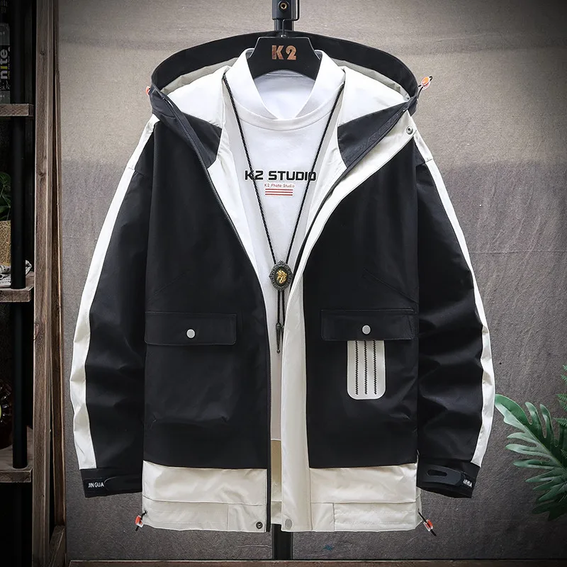 

2020 New Style Spring And Autumn Men Workwear Coat Hong Kong Style Students Handsome Casual Popular Brand on Clothes Jacket Men'