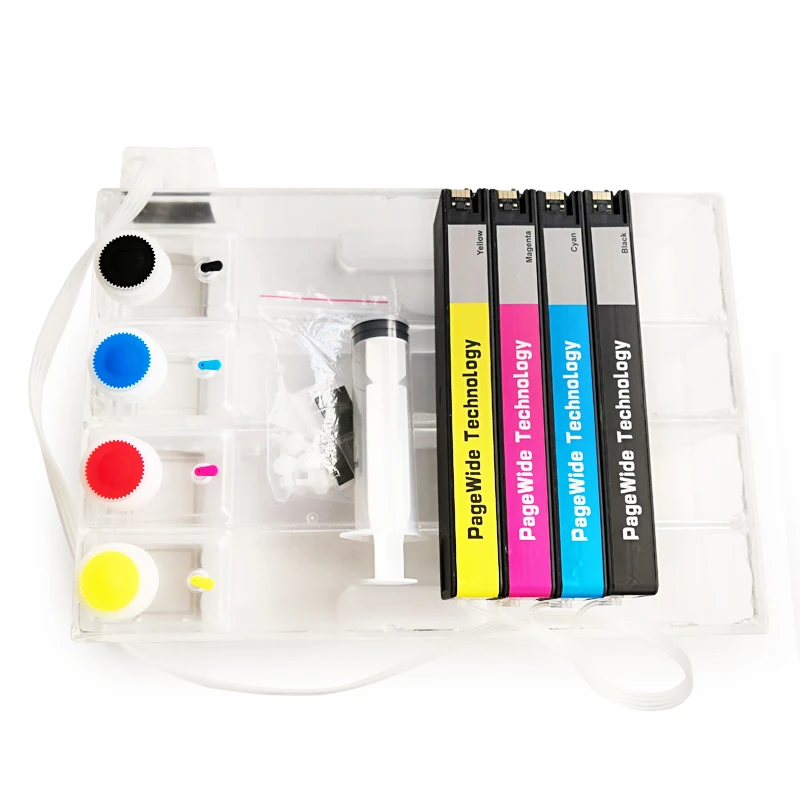 993X Ciss Per Hp Pagewide Colore 755Dn 4Pz47A Mfp 774Dn 4Pz43A Mfp 774Dns Pro 750Dn Pro 750Dw Pro 777Z Ciss Con Il Circuito Integrato Del Ripristino A