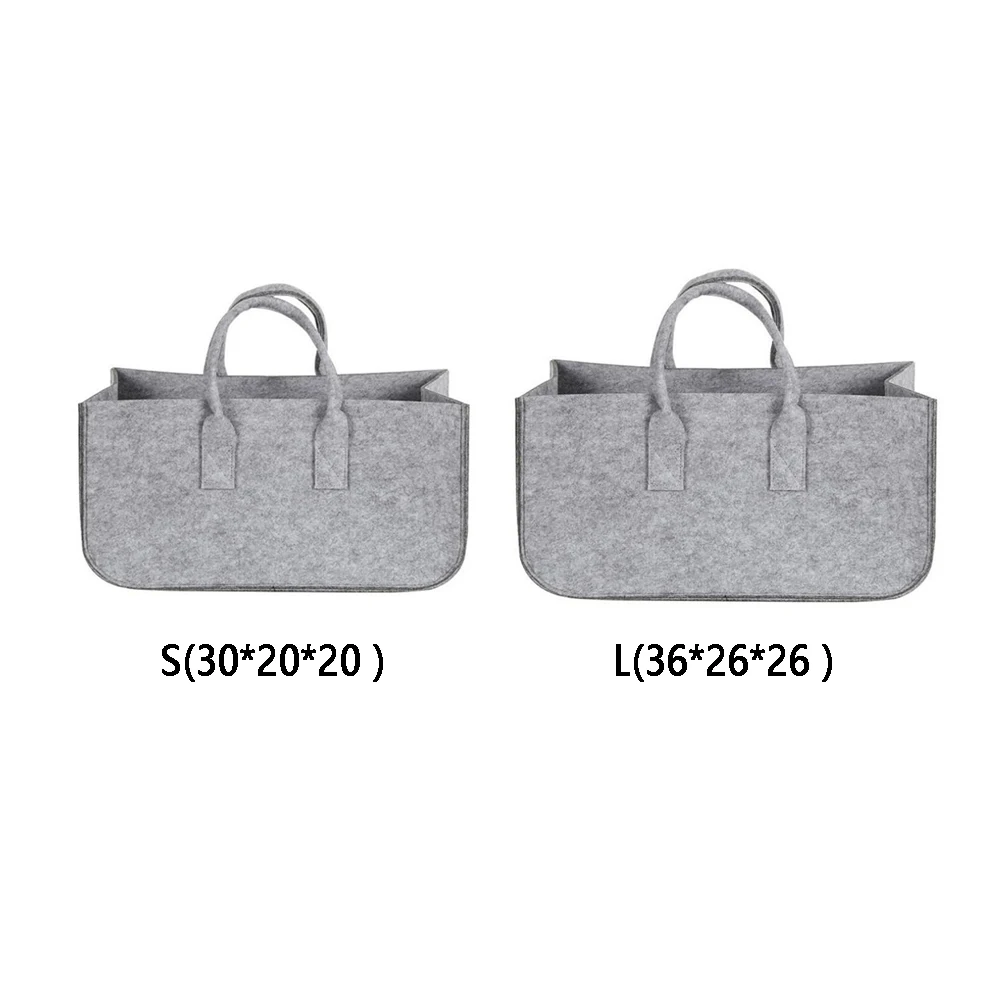 Наружная прямоугольная многофункциональная войлочная корзина для хранения, модная вместительная сумка-Органайзер