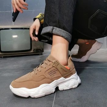 

Tylish Designer Running Shoes Men Brown Jogging Sneakers Light Walking Footwear Breathable Mesh Sneakers for Men Sports Shoes