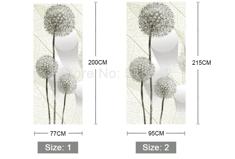 DIY Съемный самоклеящийся Водонепроницаемый украшение для двери стикер 3D Одуванчик круг Наклейка с мячом для гостиной спальни домашний декор