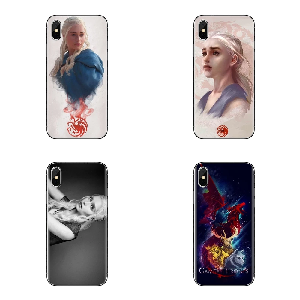 For Sony Xperia Z Z1 Z2 Z3 Z5 compact M2 M4 M5 E3 T3 XA Aqua LG G4 G5 G3 G2 Mini Soft Bag Case Games of Thrones Targaryen Poster |