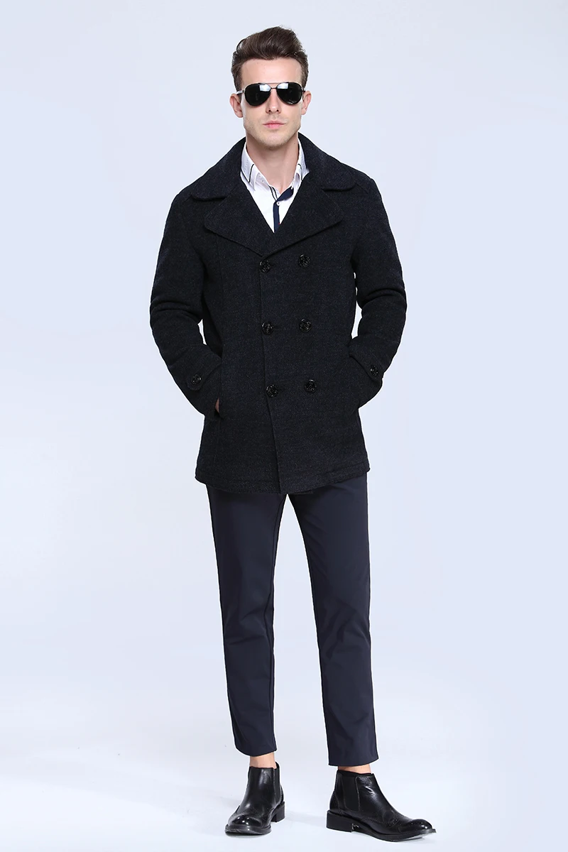 Шерстяной костюм, дизайнерское мужское шерстяное пальто, качественный Повседневный Тренч, приталенный двубортный офисный костюм, куртка, пальто для мужчин