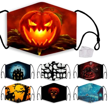 

Masks Adult Halloween Cosplay Face Cover Washable Reusable Mouth Masks Carnival Party Prop