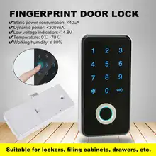 Умный электронный пароль по отпечатку пальца Замок без ключа биометрический шкаф/дверь/шкаф/замок для ящика дома/офиса/спортзала контроль доступа