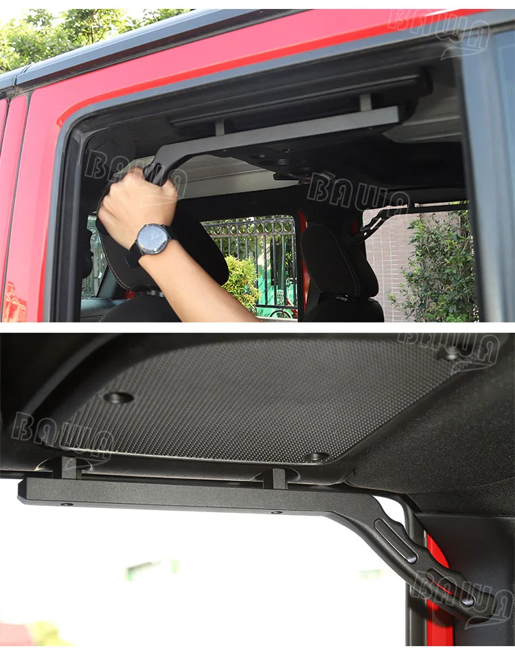 BAWA автомобильные подлокотники для Jeep Wrangler JK 2007- Авто Передние Задние ручки для Jeep Wrangler JK аксессуары для интерьера